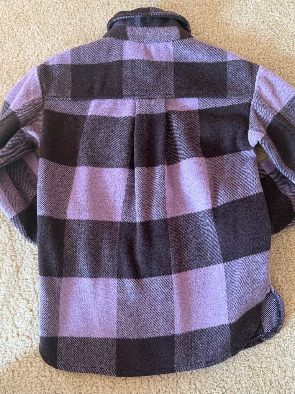 H&M Mauve Plaid Button-Front Jacket - Picture 4 of 4